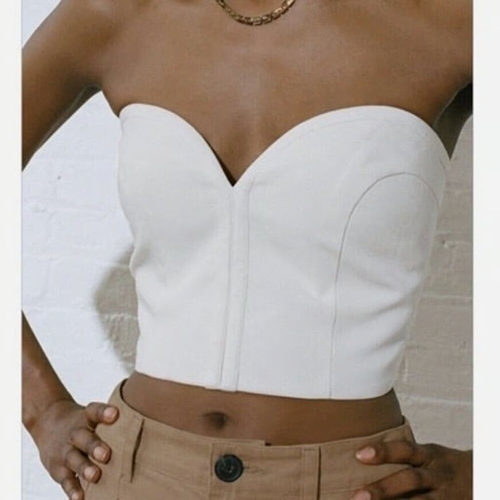 Mara Hoffman white Tube Top